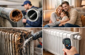 Чистка радиаторов и трубопроводов