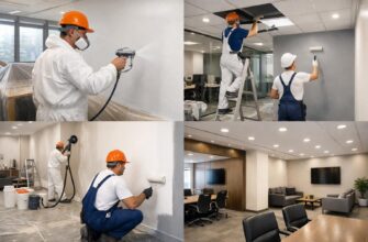 Малярно-отделочные работы офиса