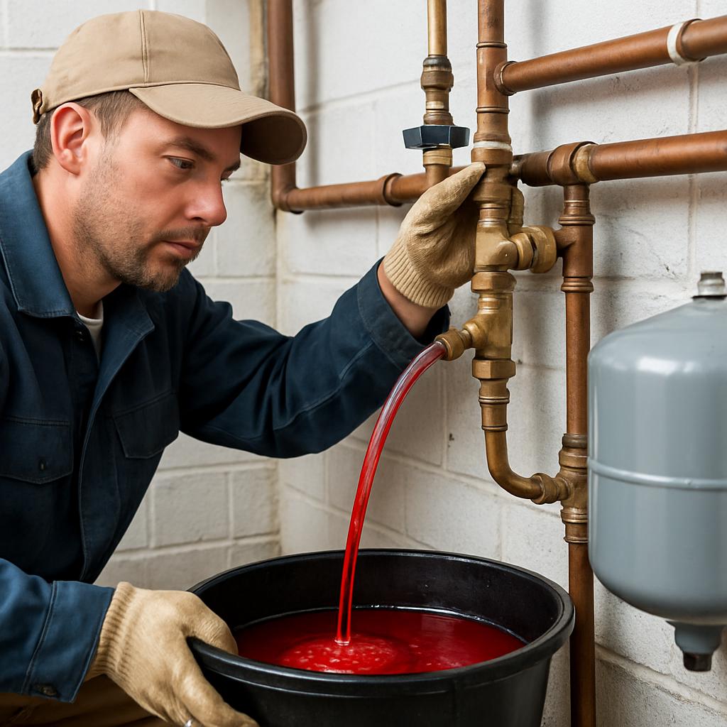 Замена антифриза в водяном отоплении