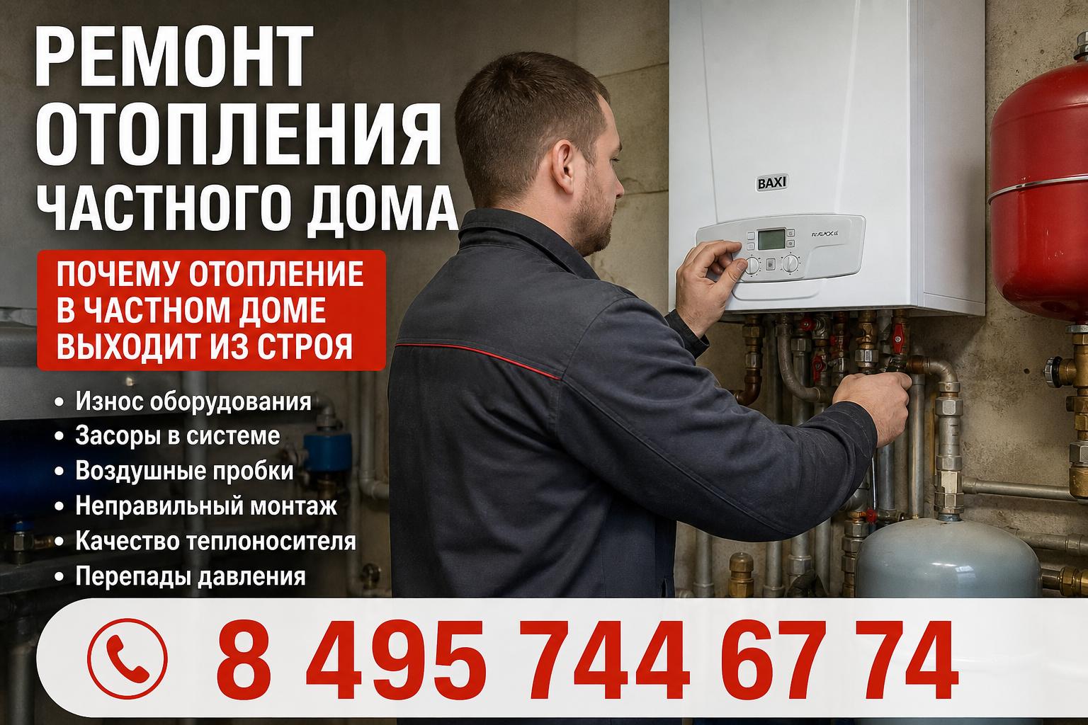 Почему отопление в частном доме выходит из строя