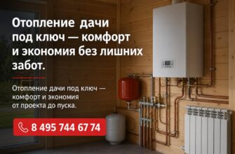 Отопление дачи под ключ