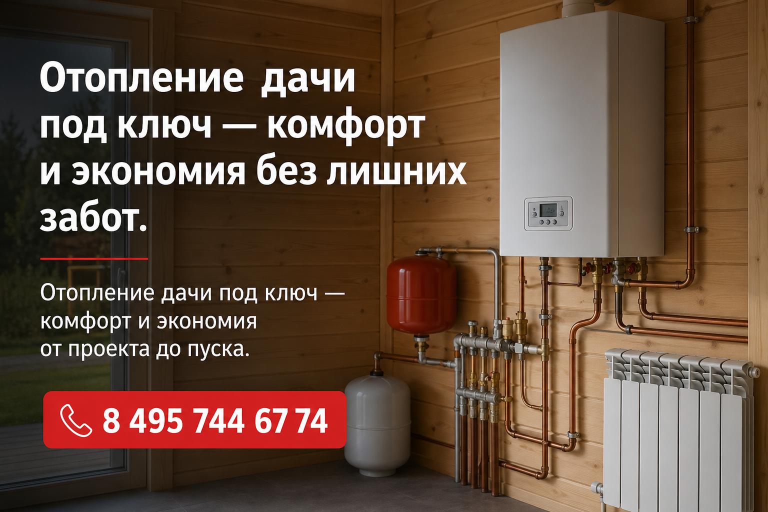 Отопление дачи под ключ — комфорт и экономия от проекта до пуска Отопление дачи под ключ — комфорт и экономия от проекта до пуска