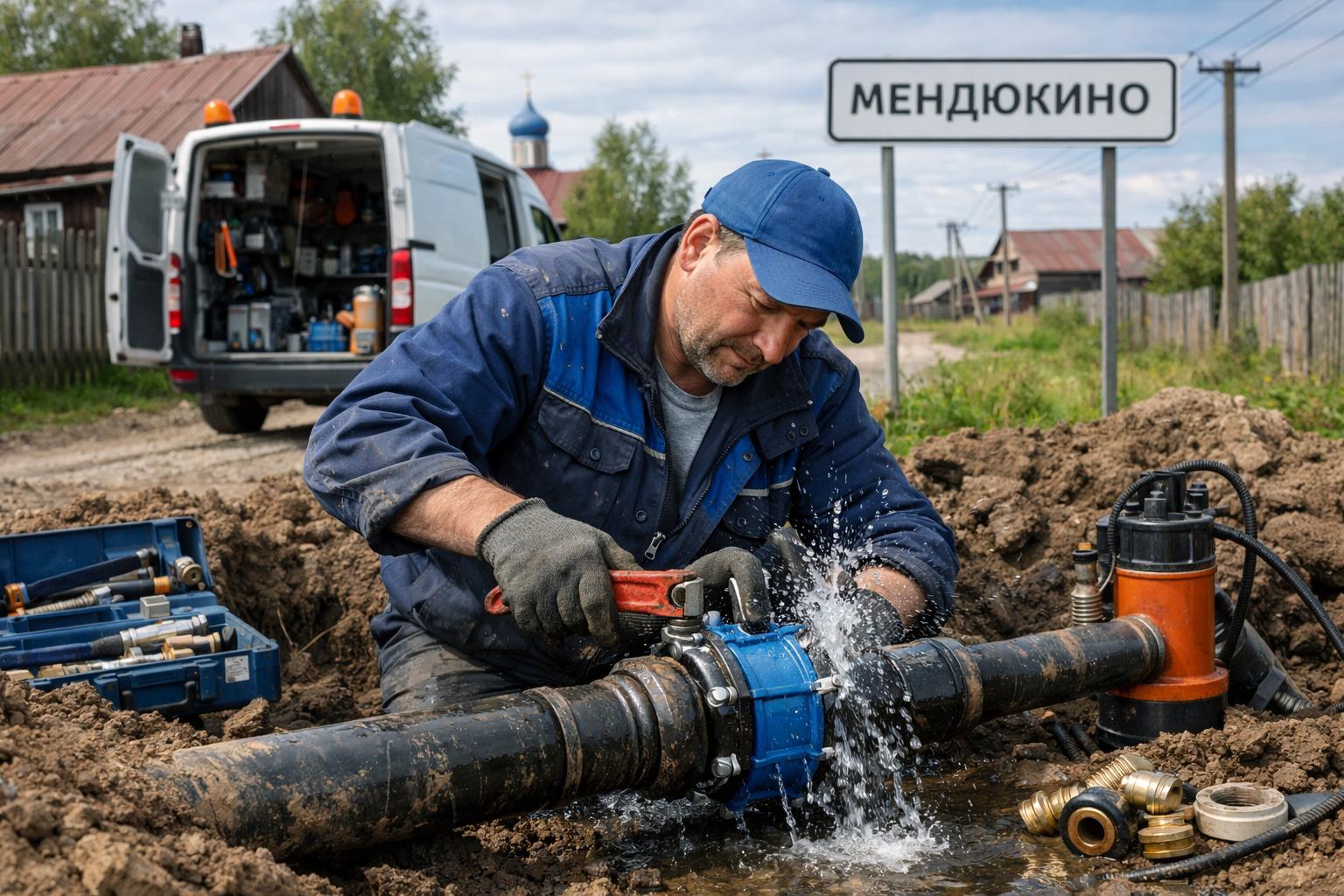 Срочный ремонт водоснабжения в Мендюкино — выезд в день обращения Срочный ремонт водоснабжения в Мендюкино — выезд в день обращения
