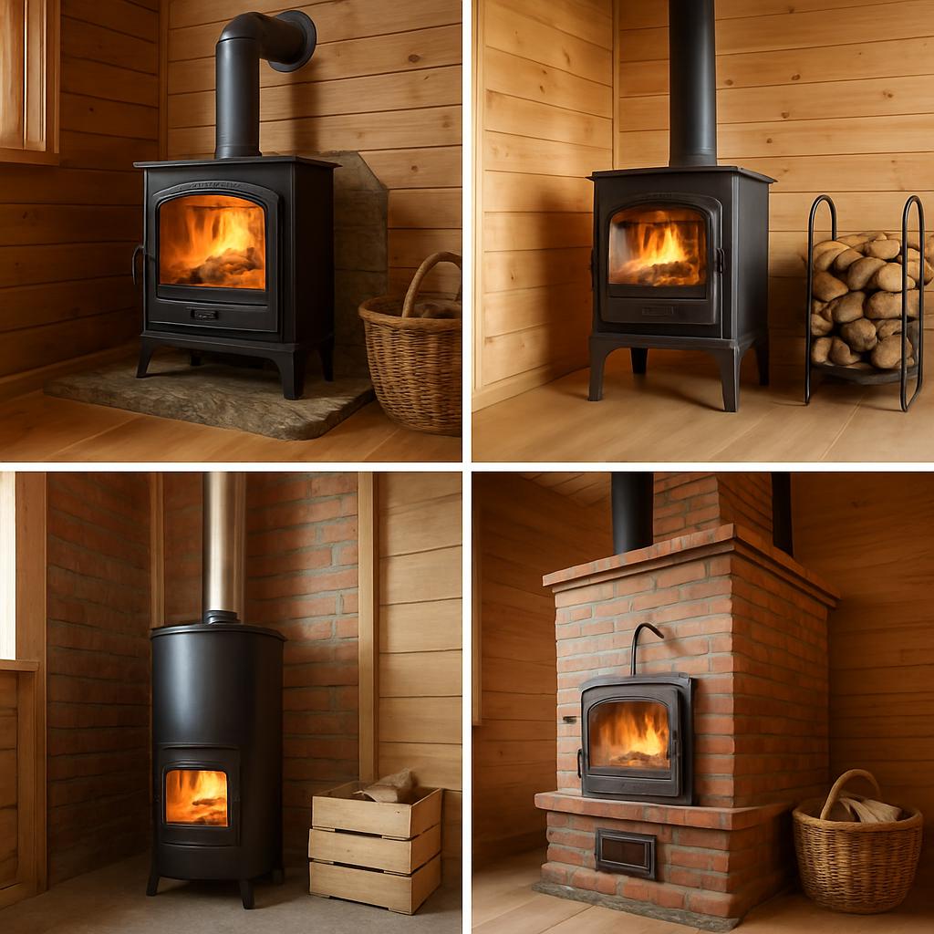 Варианты дровяного отопления дач