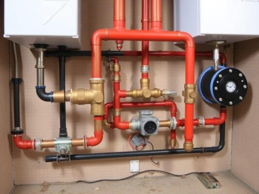 Ремонт коллектора котельной в жилых домах