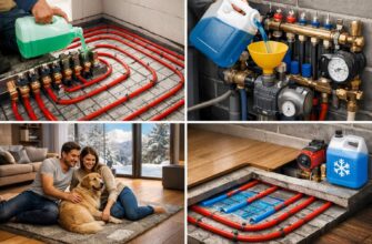 Теплый пол на антифризе