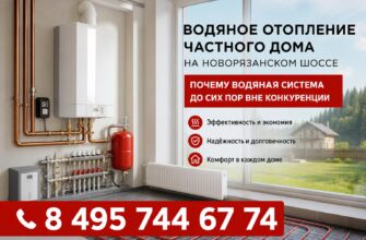 Водяное отопление частного дома на Новорязанском шоссе