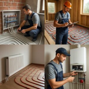 Монтаж отопления частного дома