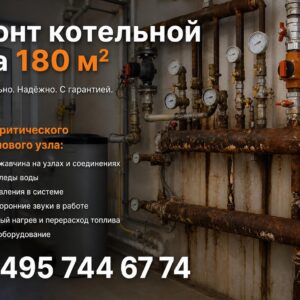 Ремонт котельной дома 180 м²