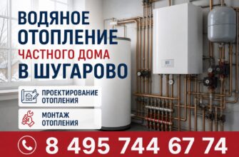 Водяное отопление частного дома в Шугарово