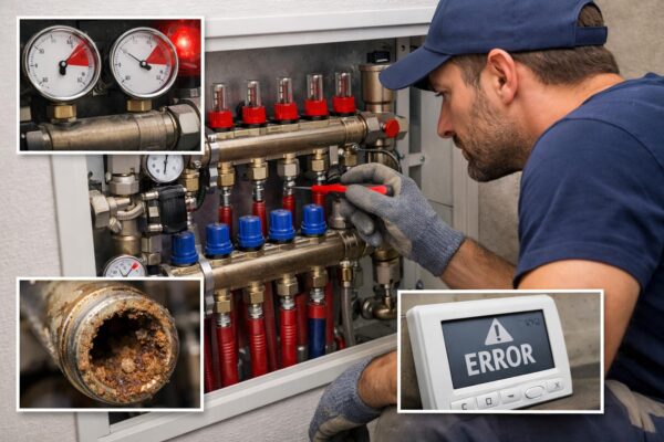 Плановый ремонт коллектора тёплого пола