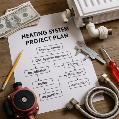 План ремонта отопления в частном доме