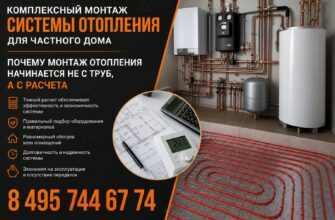 Комплексный монтаж системы отопления для частного дома