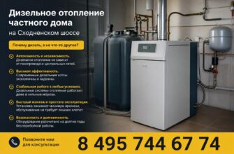 Дизельное отопление частного дома на Сходненском шоссе
