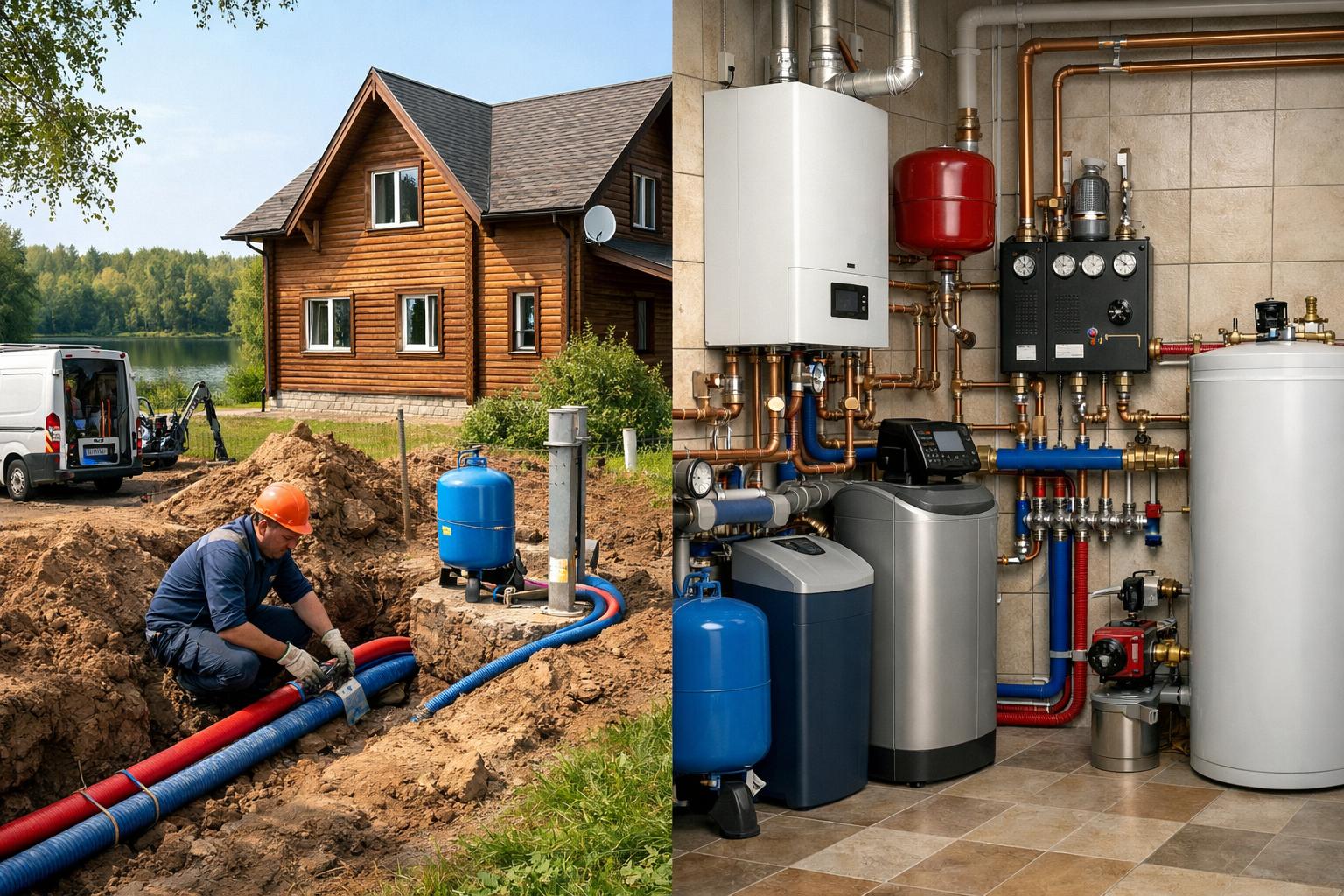 Услуги отопления водоснабжения в селе Озерецкое — ООО Холдинг СпецСтройАльянс