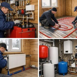 Установка отопления на даче