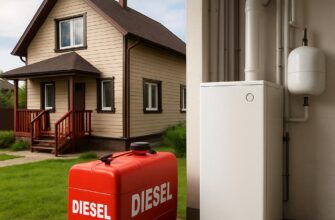 Дизельное отопление частного дома в Конобеево