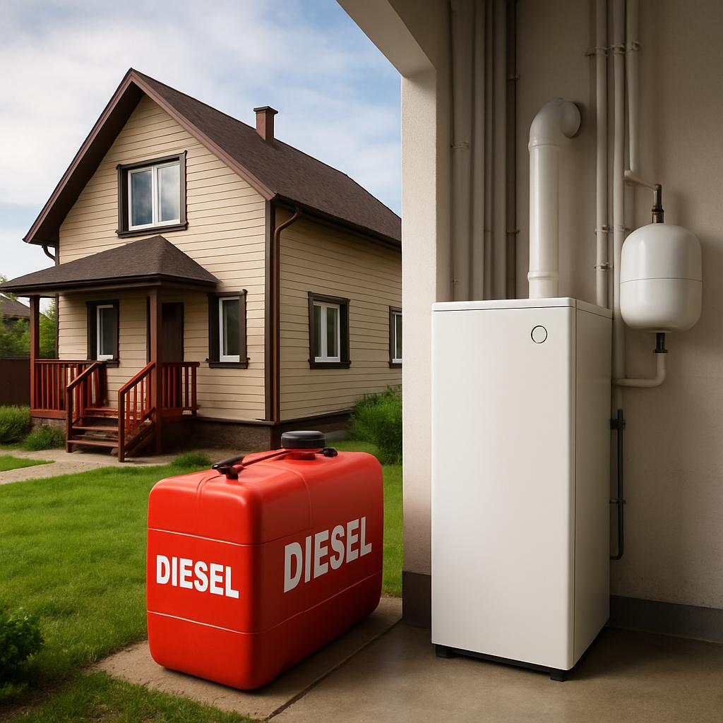 Дизельное отопление частного дома в Конобеево: преимущество с ООО ДИЗАЙН ПРЕСТИЖ