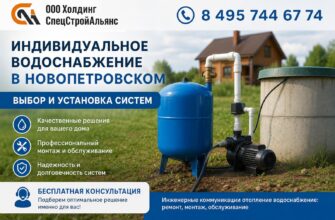 Индивидуальное водоснабжение в Новопетровском