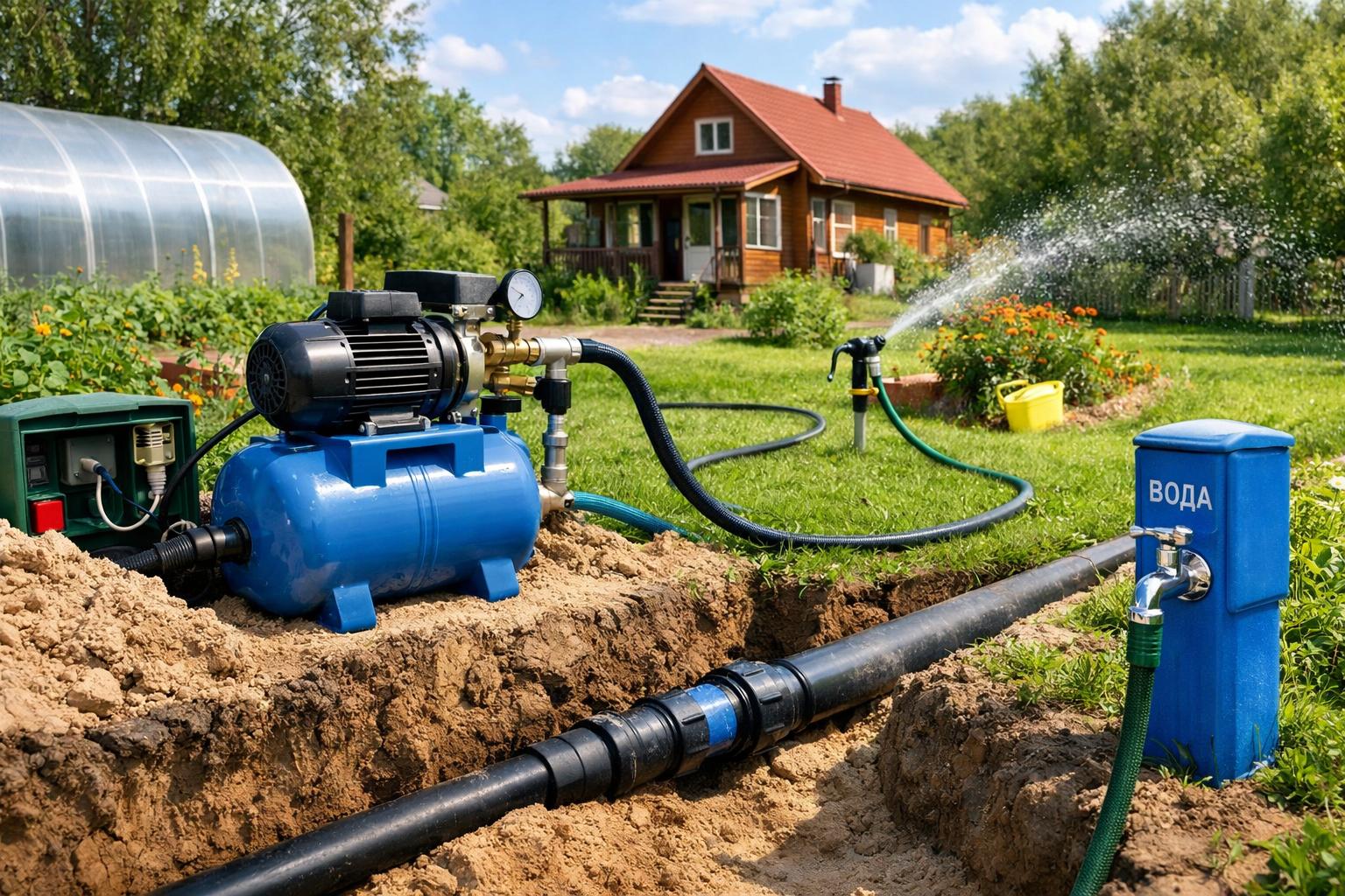Преимущества Летний водопровод от ООО Холдинг СпецСтройАльянс — быстро, надежно, без лишних забот