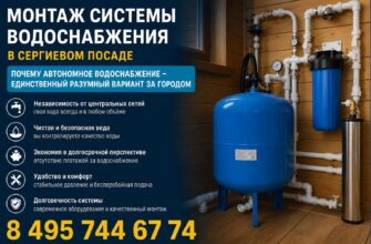 Монтаж системы водоснабжения в Сергиевом Посаде