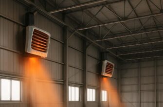 Отопление ангара тепловентиляторами Volcano