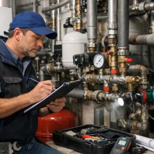 Ремонт труб в котельной