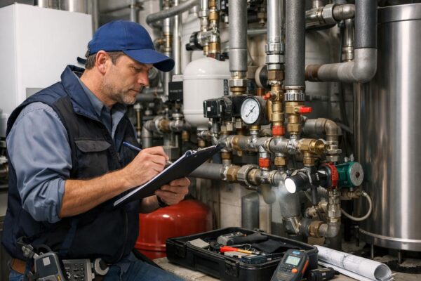 Ремонт труб в котельной