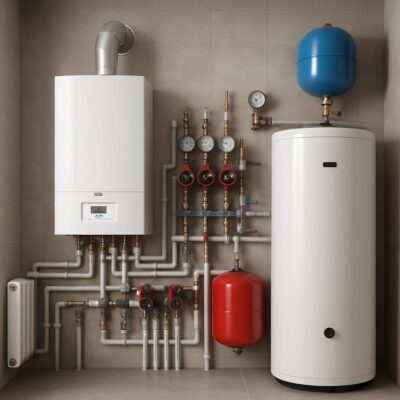 Отопление и котельная частного дома 180 м²