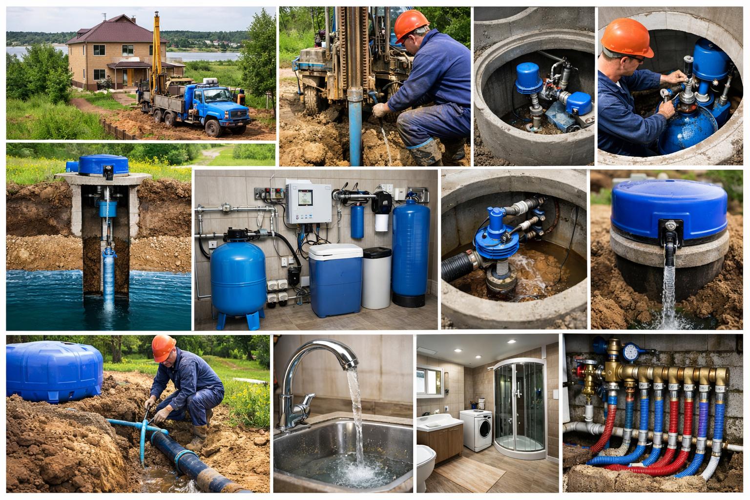 Водоснабжение частного дома Озерецкое — комплексные решения от ООО Холдинг СпецСтройАльянс