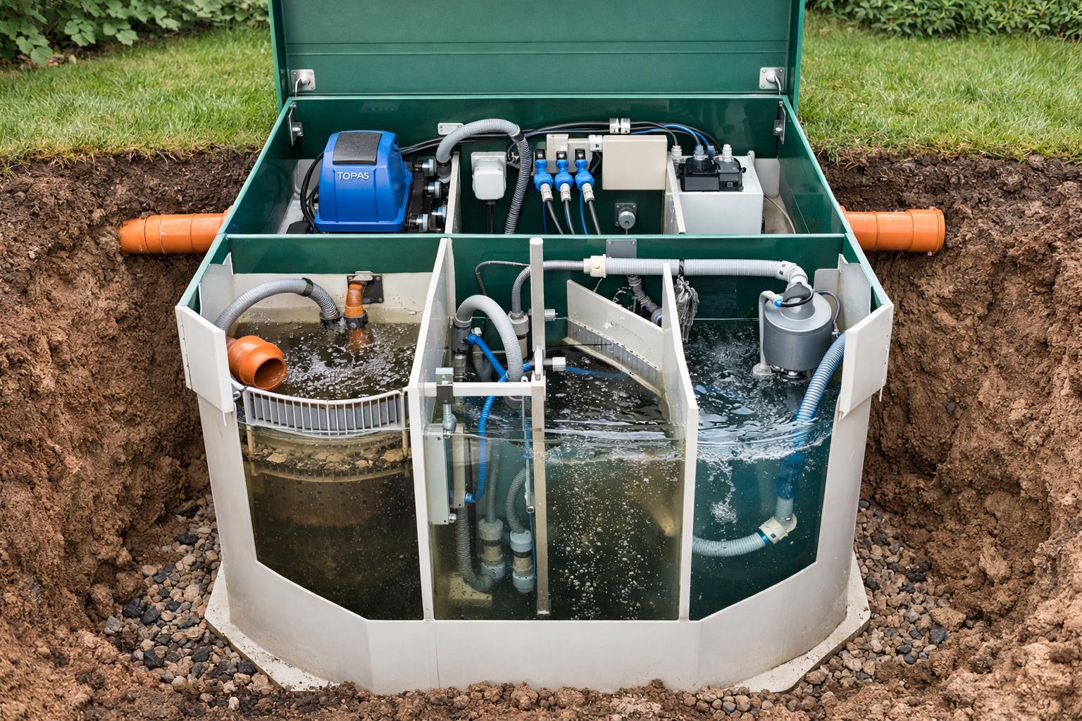 Как устроен септик Топас: основные компоненты и материалы