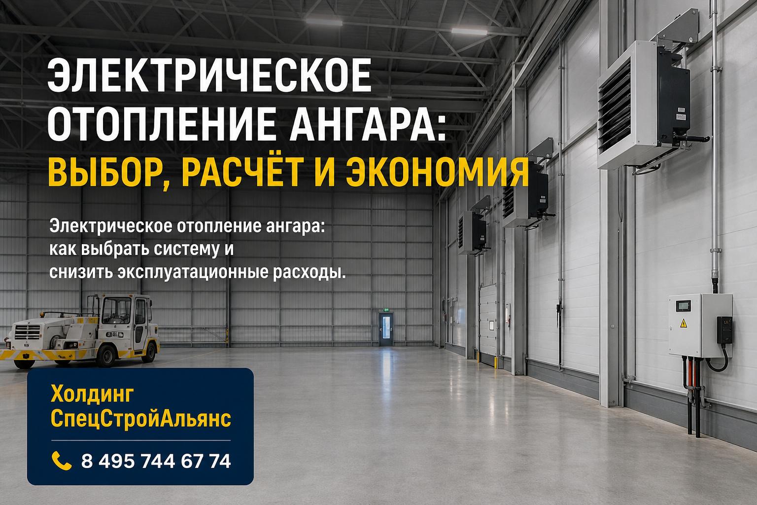 Электрическое отопление ангара: как выбрать систему и снизить эксплуатационные расходы Электрическое отопление ангара: как выбрать систему и снизить эксплуатационные расходы