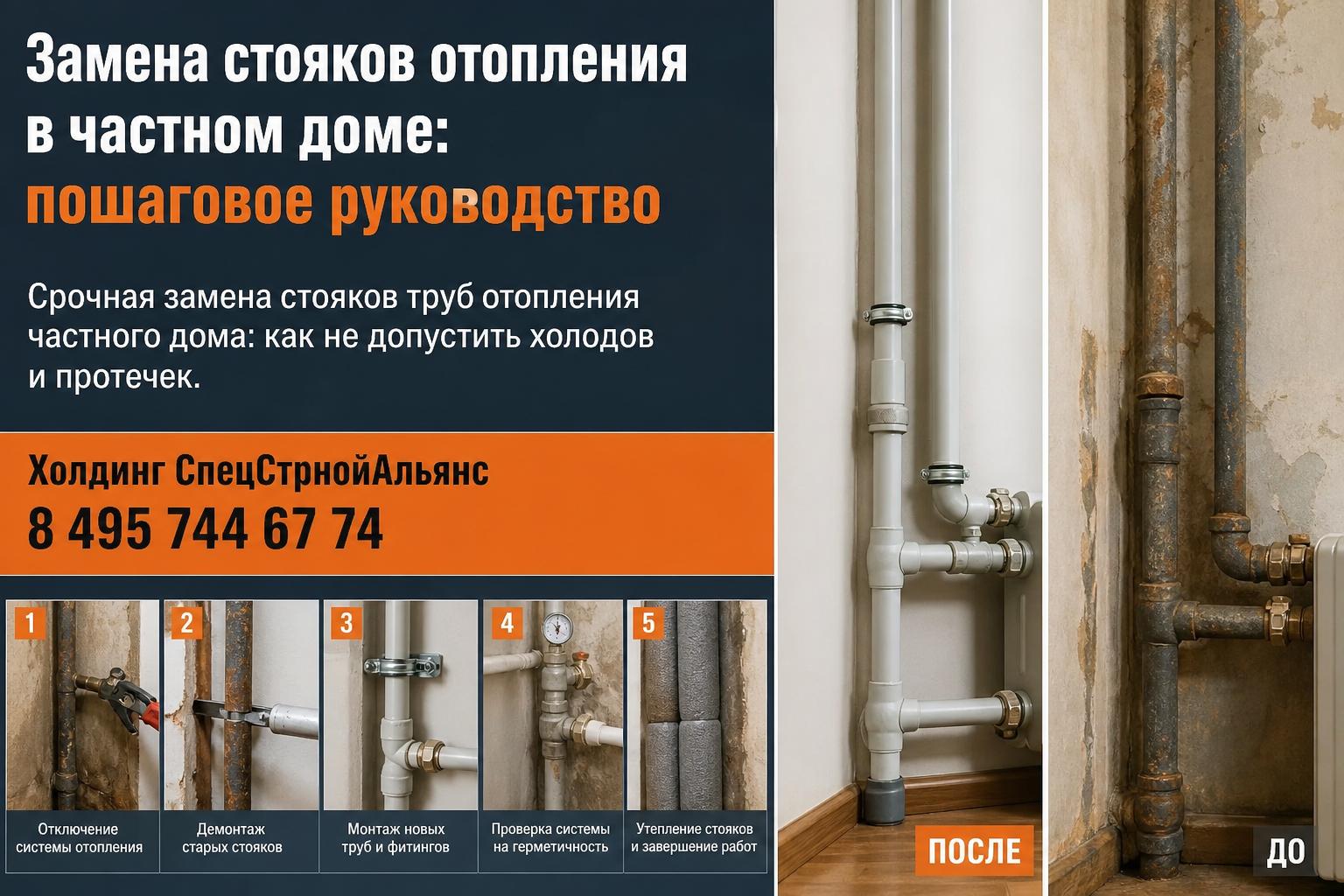 Срочная замена стояков труб отопления частного дома: как не допустить холодов и протечек Срочная замена стояков труб отопления частного дома: как не допустить холодов и протечек