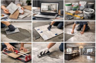 Укладка плитки в коттедже