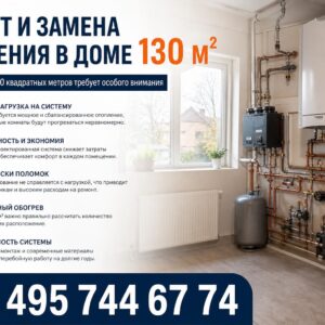 Ремонт теплосети в коттедже площадью 140 квадратных метров