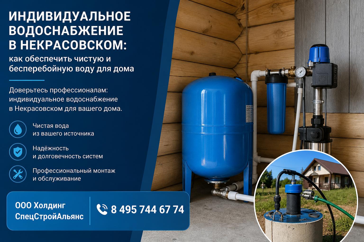 Доверьтесь профессионалам: индивидуальное водоснабжение в Некрасовском для вашего дома Доверьтесь профессионалам: индивидуальное водоснабжение в Некрасовском для вашего дома