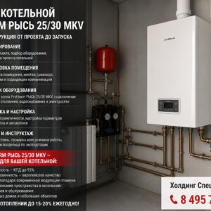 Монтаж котельной Protherm РЫСЬ 25/30 MKV
