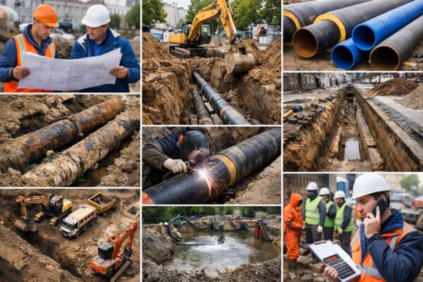 Стоимость замены подземного трубопровода