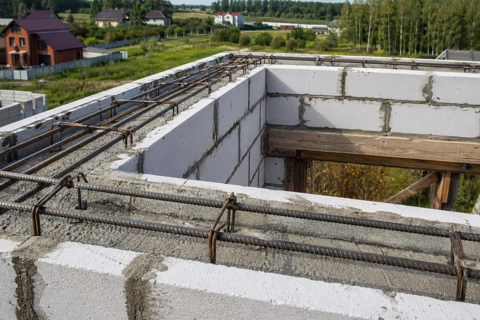 Роль армопояса в повышении несущей способности дома