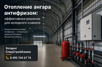 Отопление ангара антифризом