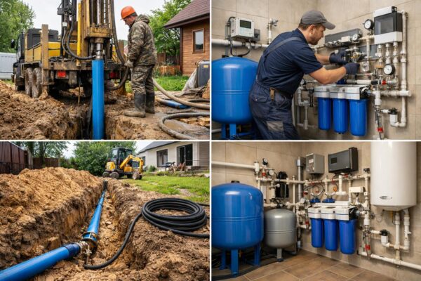 Монтаж системы водоснабжения в Кокошкино