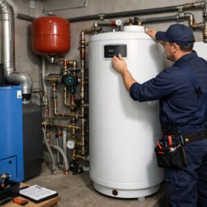 Бойлер в котельной частного дома