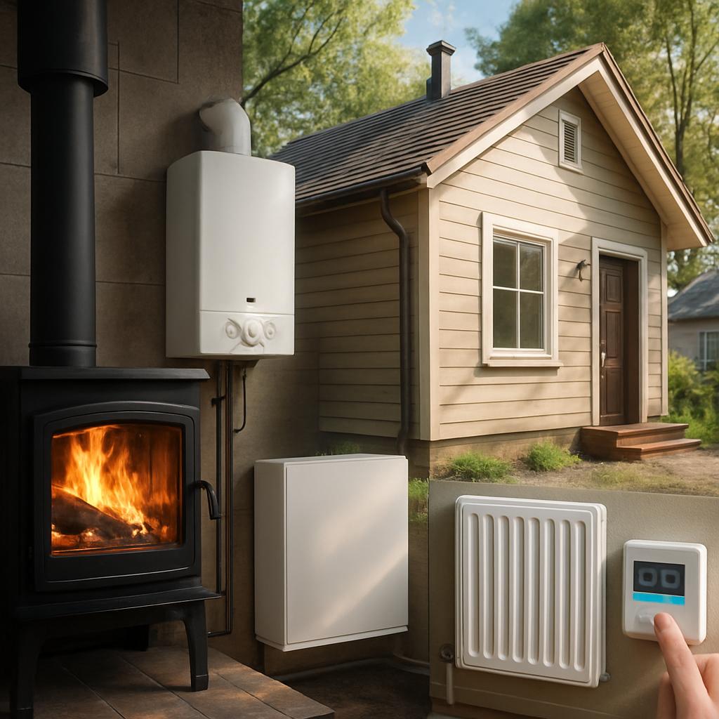 Отопление дома площадью 40 кв.м