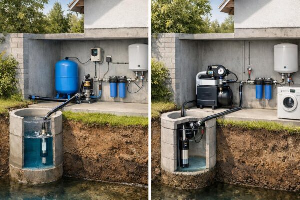 Разводка водоснабжения от колодца в доме