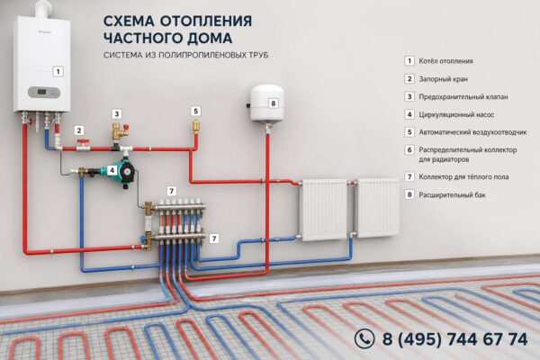 Полипропилен в системе отопления частного дома: практичная схема и пошаговый план