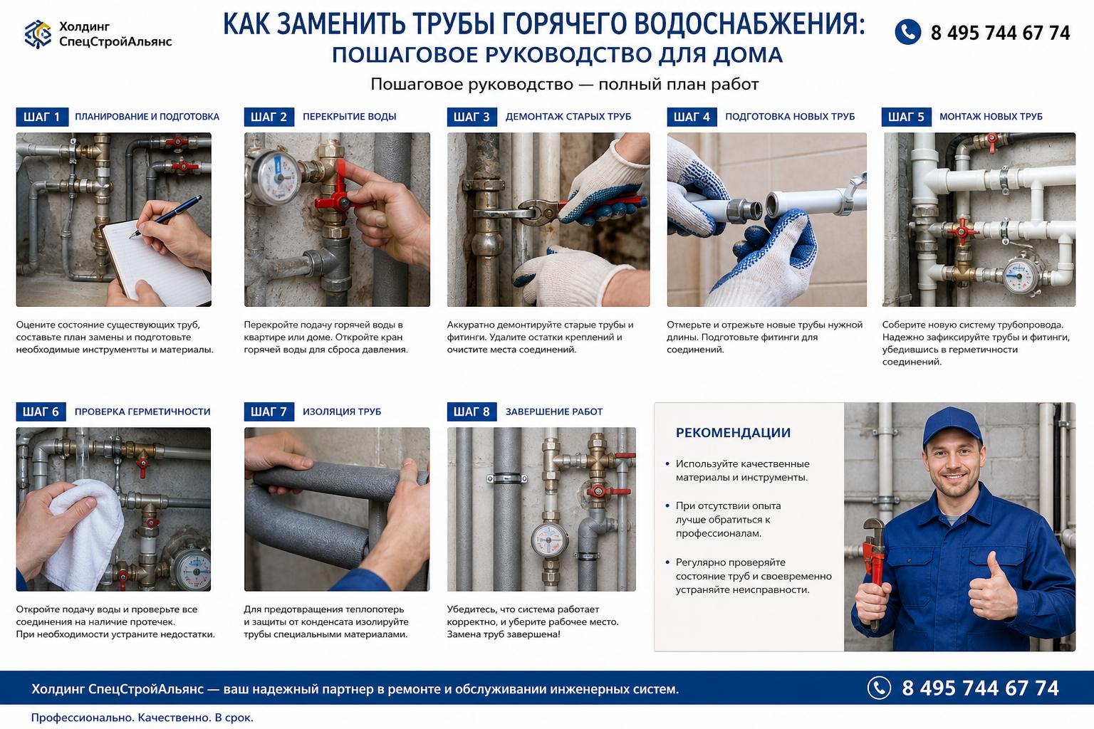 Как заменить трубы горячего водоснабжения: пошаговое руководство — полный план работ Как заменить трубы горячего водоснабжения: пошаговое руководство — полный план работ
