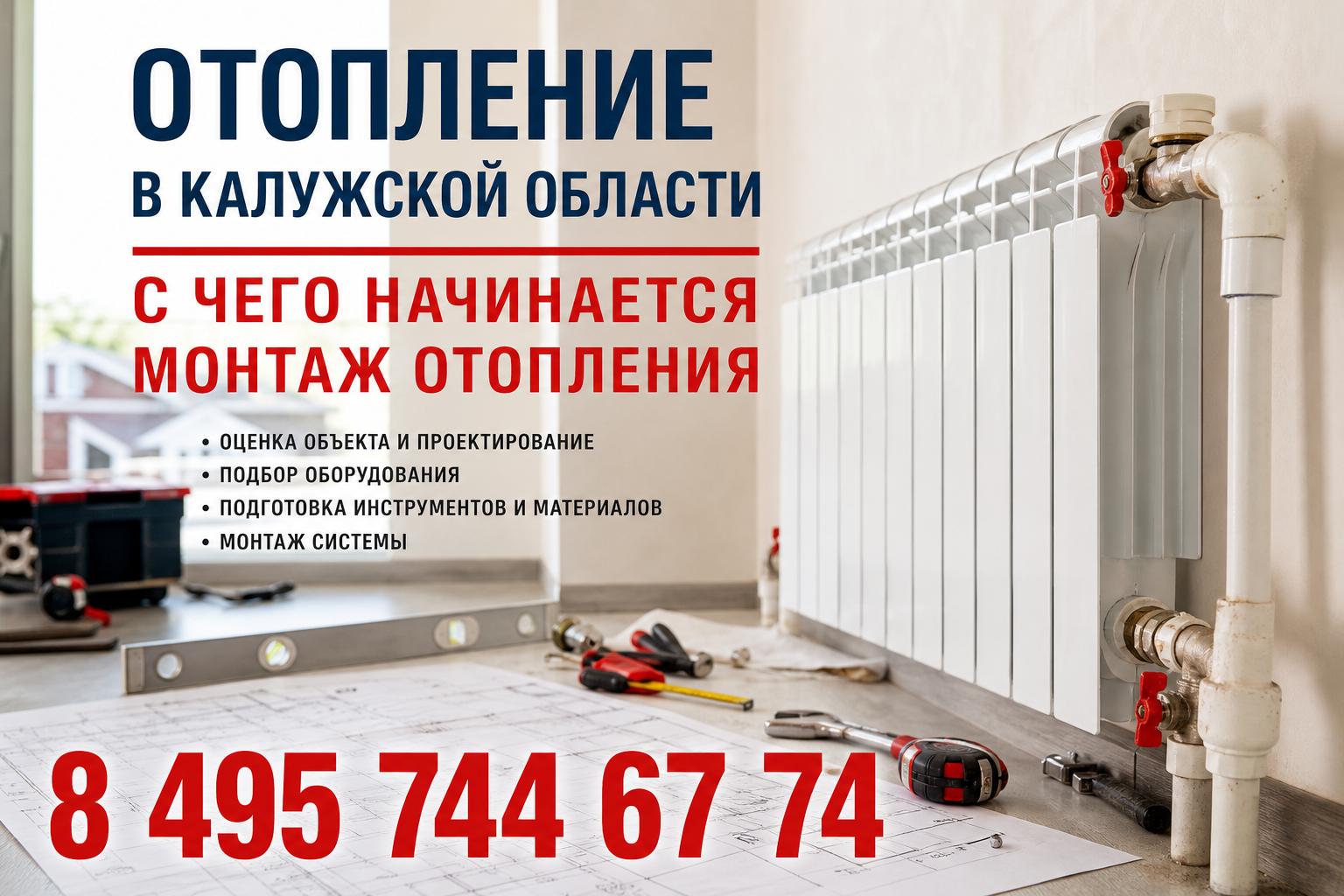 С чего начинается монтаж отопления