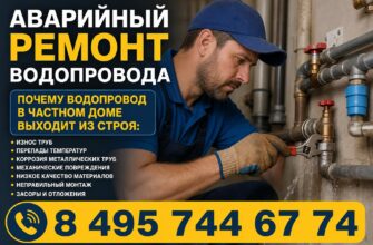 Аварийный ремонт водопровода
