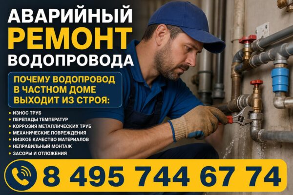 Аварийный ремонт водопровода