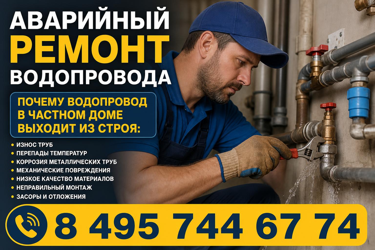 Почему водопровод в частном доме выходит из строя